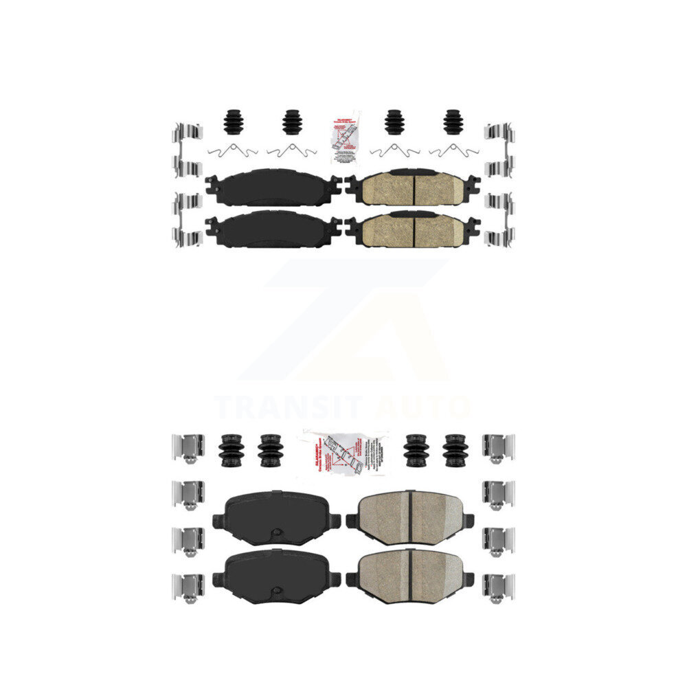 AmeriBRAKES - KNF-100145 - Front and Rear Disc Brake Pad Kits