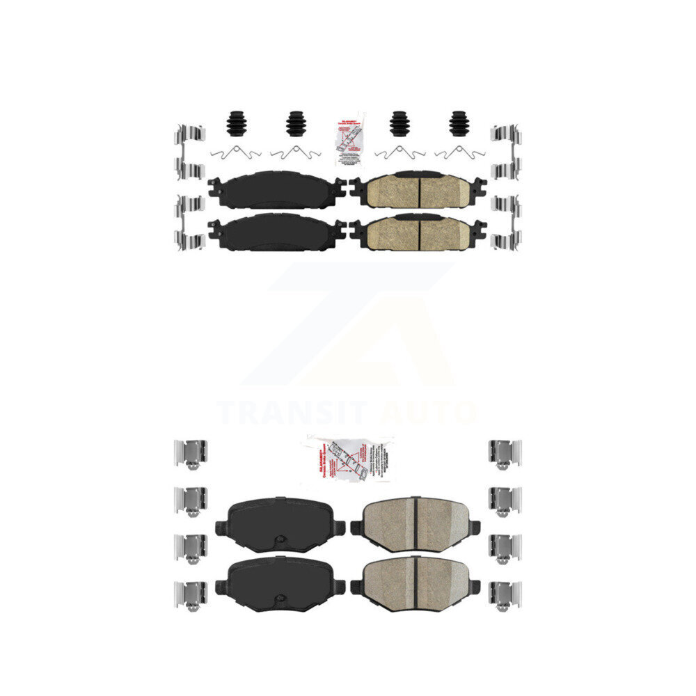 AmeriBRAKES - KNF-100146 - Front and Rear Disc Brake Pad Kits