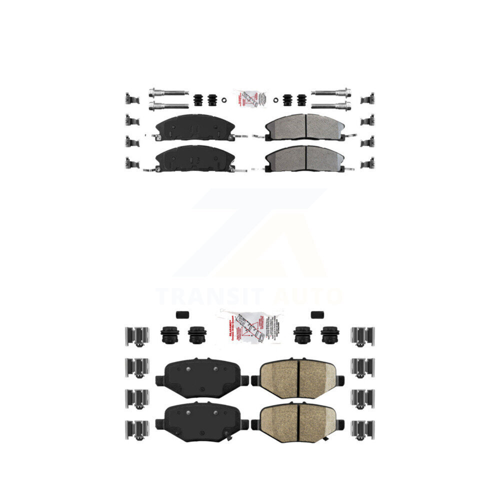 AmeriBRAKES - KNF-100151 - Front and Rear Disc Brake Pad Kits