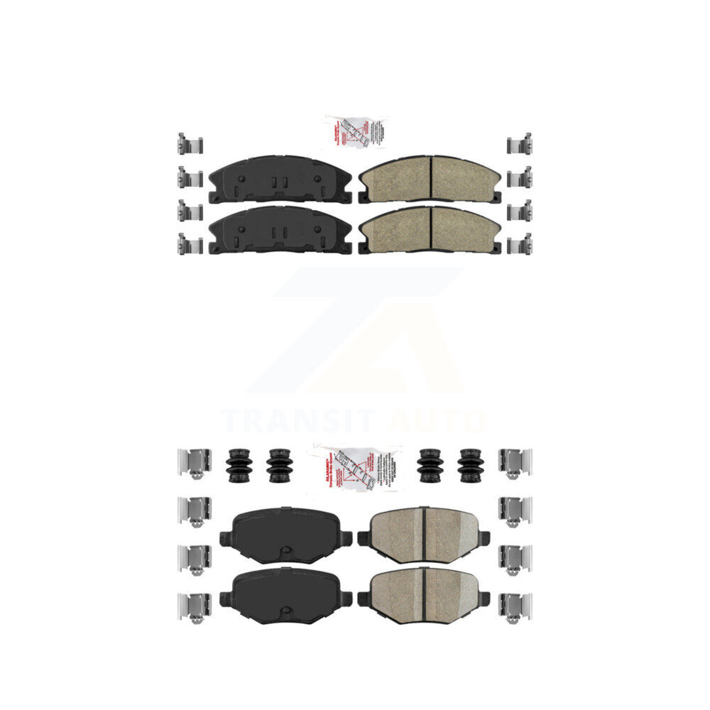 AmeriBRAKES - KNF-100153 - Front and Rear Disc Brake Pad Kits