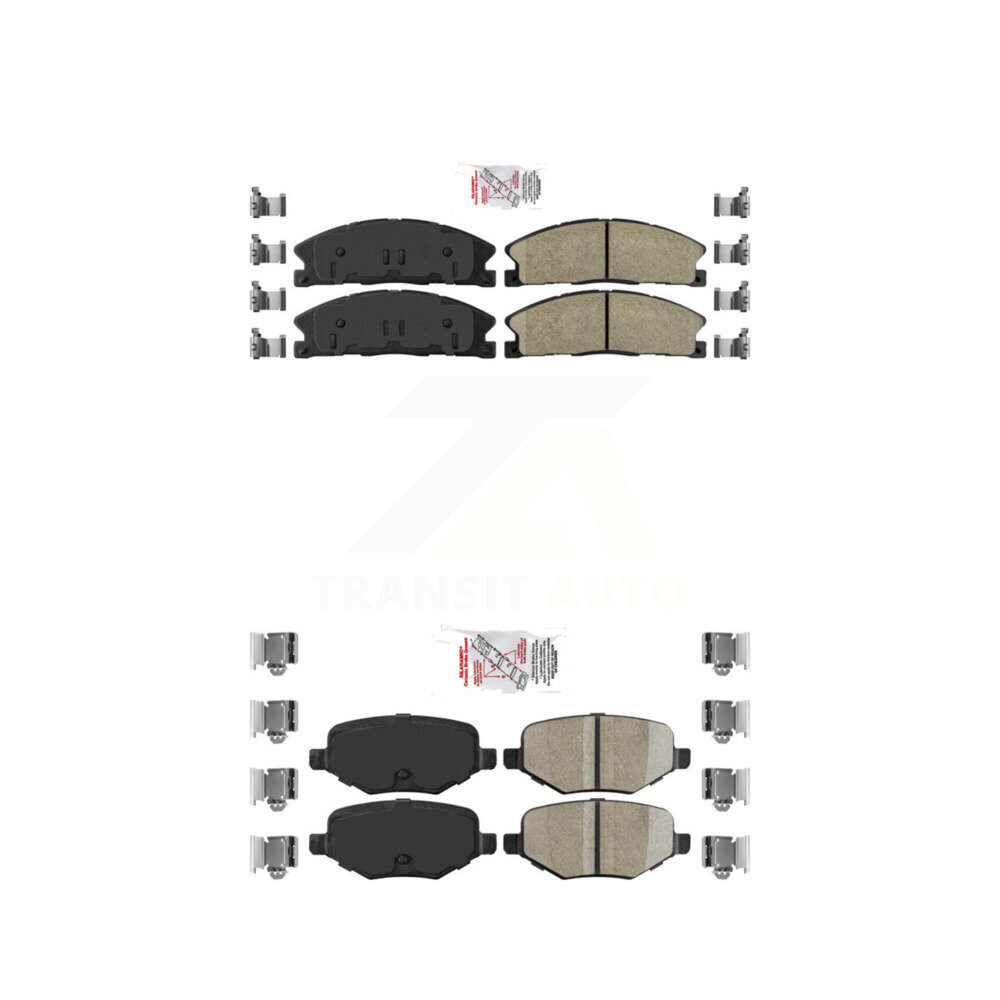 AmeriBRAKES - KNF-100154 - Front and Rear Disc Brake Pad Kits