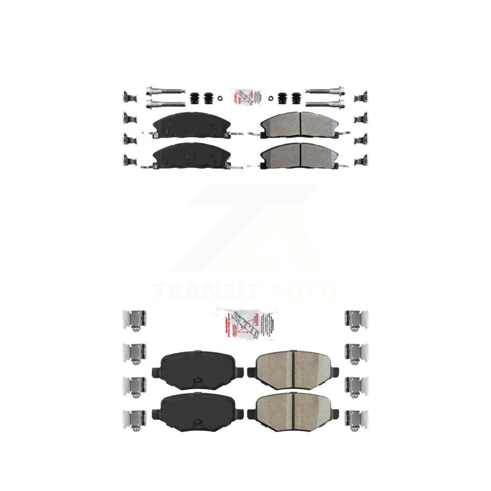 AmeriBRAKES - KNF-100158 - Front and Rear Disc Brake Pad Kits