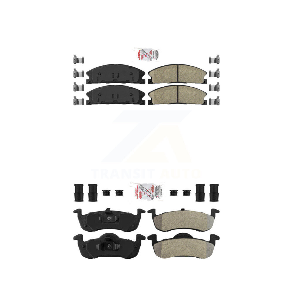 AmeriBRAKES - KNF-100161 - Front and Rear Disc Brake Pad Kits