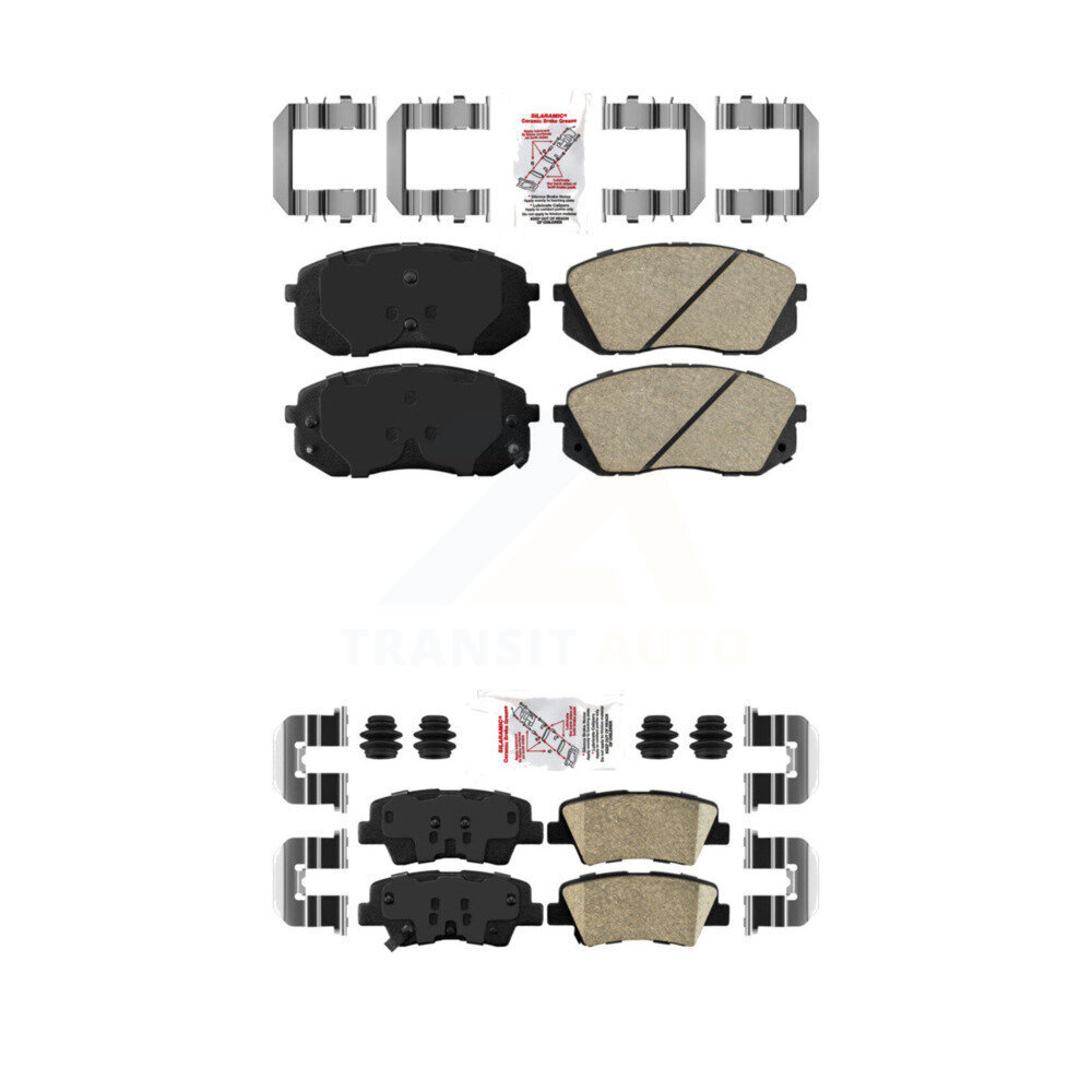 AmeriBRAKES - KNF-100164 - Front and Rear Disc Brake Pad Kits