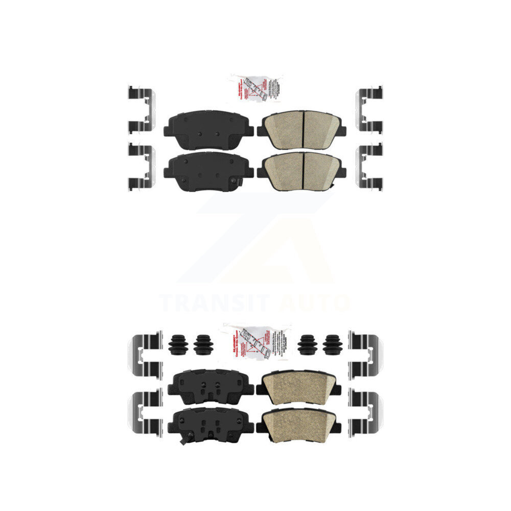 AmeriBRAKES - KNF-100168 - Front and Rear Disc Brake Pad Kits