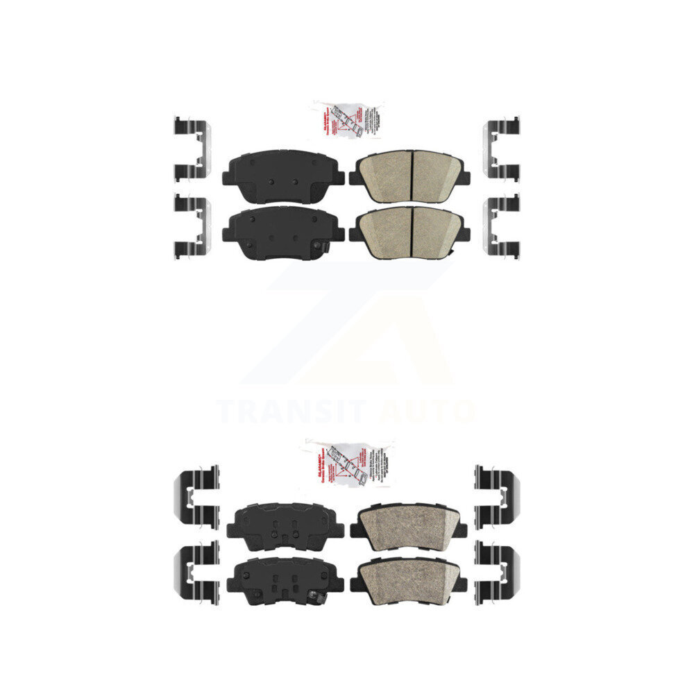 AmeriBRAKES - KNF-100170 - Front and Rear Disc Brake Pad Kits