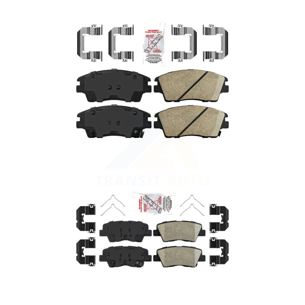 AmeriBRAKES - KNF-100187 - Front and Rear Disc Brake Pad Kits
