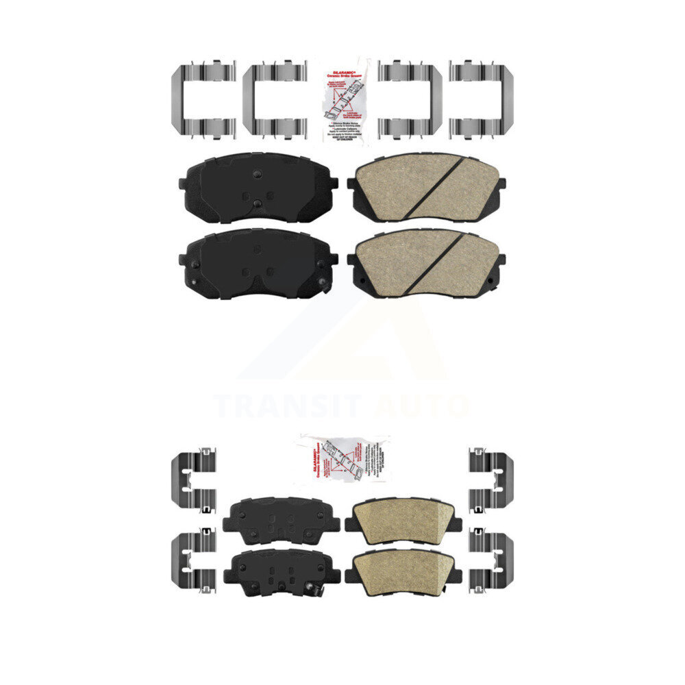 AmeriBRAKES - KNF-100188 - Front and Rear Disc Brake Pad Kits