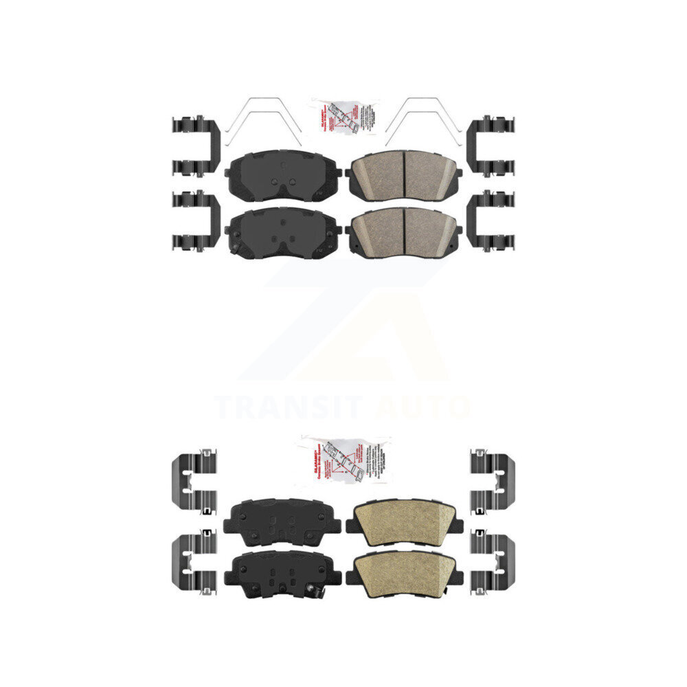 AmeriBRAKES - KNF-100192 - Front and Rear Disc Brake Pad Kits