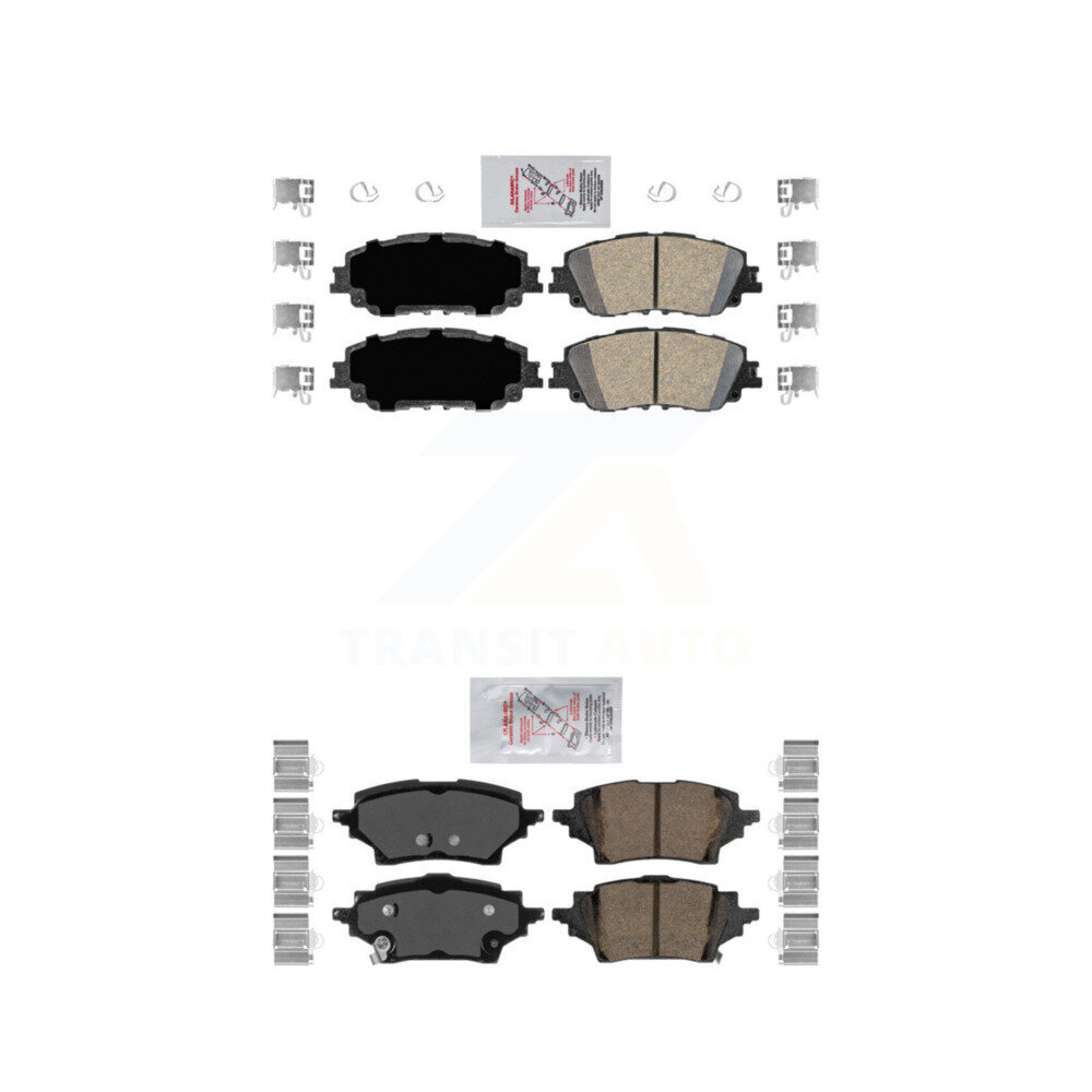 AmeriBRAKES - KNF-100200 - Front and Rear Disc Brake Pad Kits