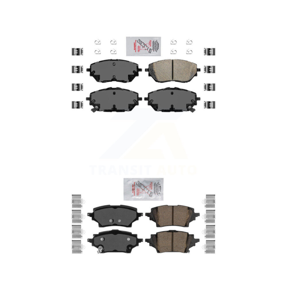 AmeriBRAKES - KNF-100205 - Front and Rear Disc Brake Pad Kits