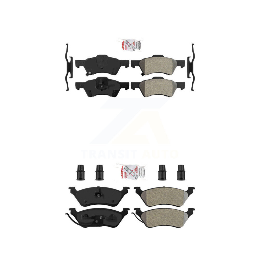 AmeriBRAKES - KNF-100206 - Front and Rear Disc Brake Pad Kits