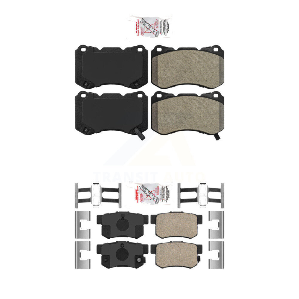 AmeriBRAKES - KNF-100213 - Front and Rear Disc Brake Pad Kits