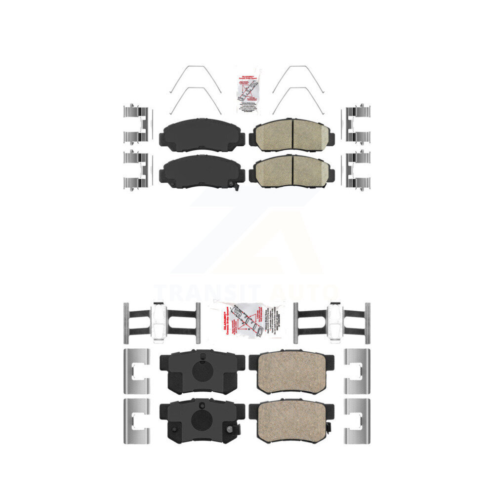 AmeriBRAKES - KNF-100221 - Front and Rear Disc Brake Pad Kits