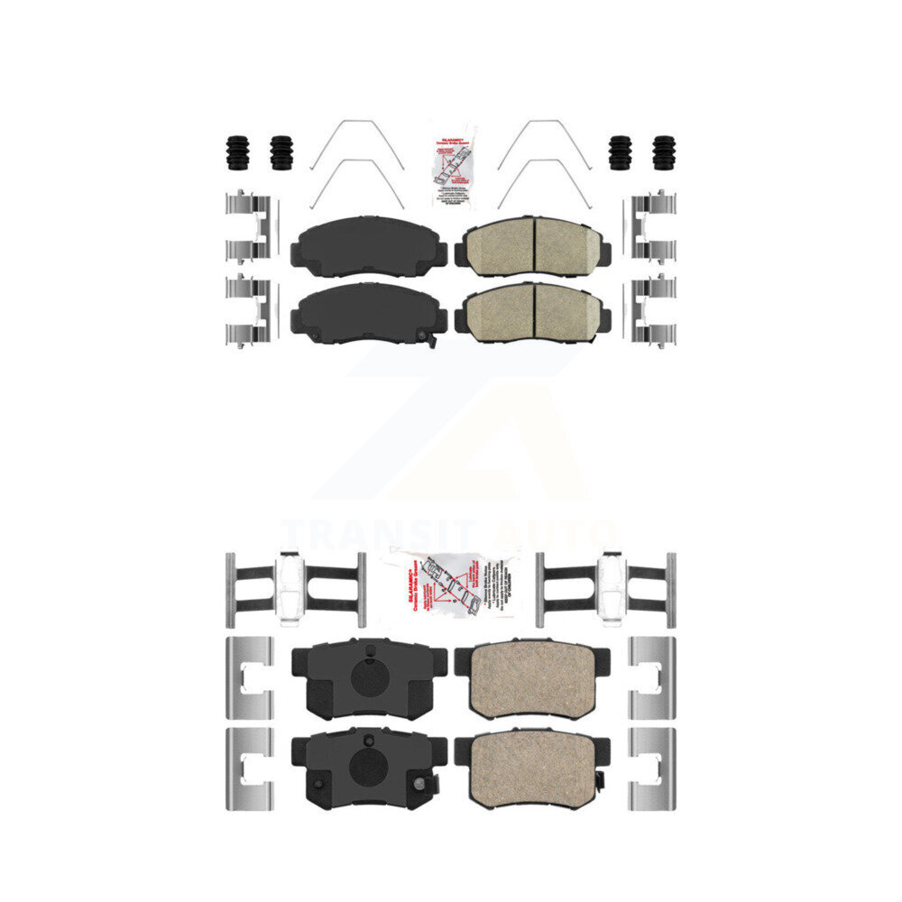 AmeriBRAKES - KNF-100223 - Front and Rear Disc Brake Pad Kits