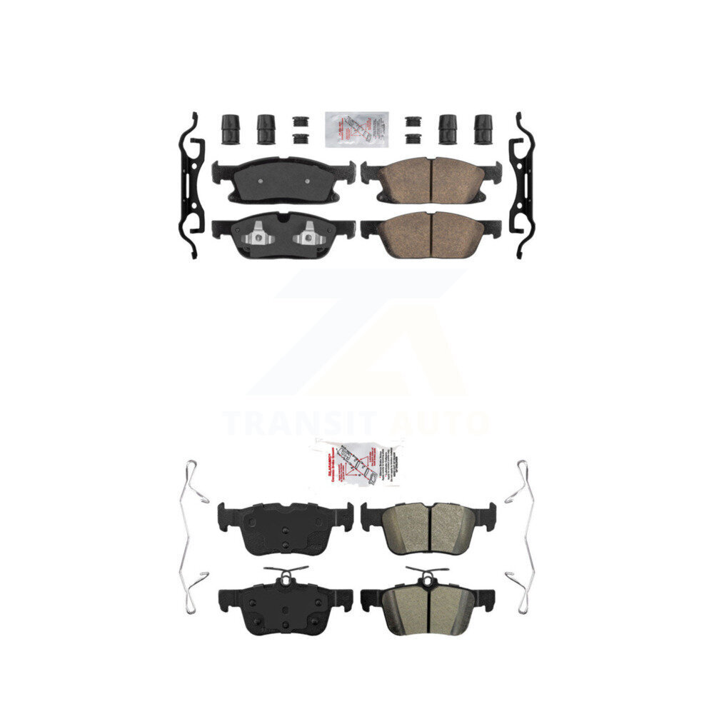 AmeriBRAKES - KNF-100231 - Front and Rear Disc Brake Pad Kits