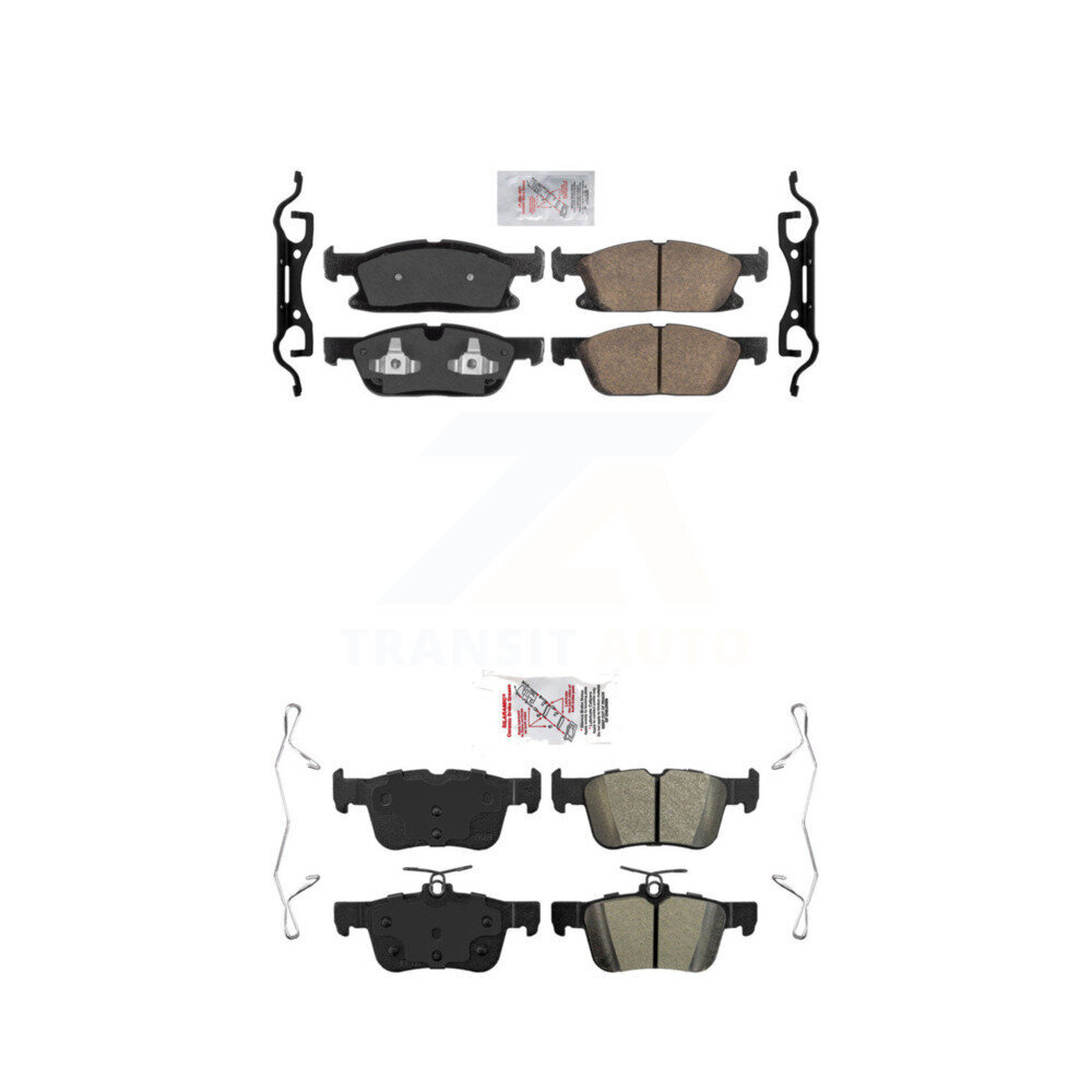 AmeriBRAKES - KNF-100233 - Front and Rear Disc Brake Pad Kits