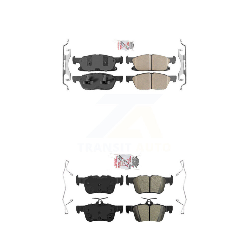 AmeriBRAKES - KNF-100235 - Front and Rear Disc Brake Pad Kits