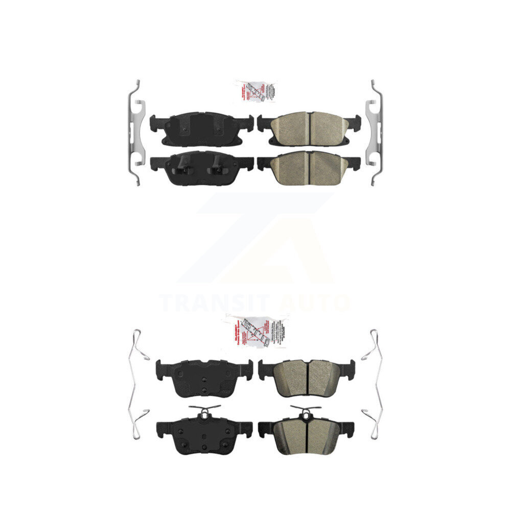 AmeriBRAKES - KNF-100237 - Front and Rear Disc Brake Pad Kits