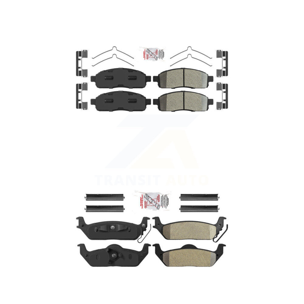 AmeriBRAKES - KNF-100242 - Front and Rear Disc Brake Pad Kits