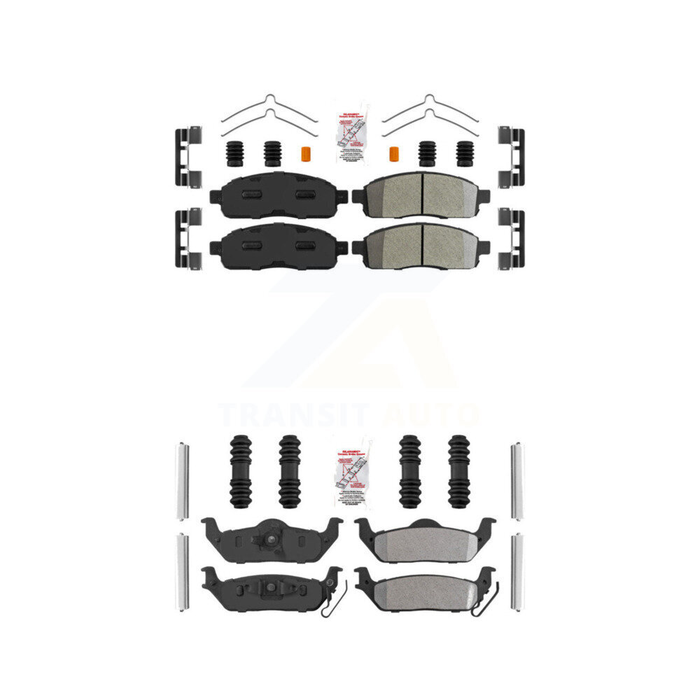 AmeriBRAKES - KNF-100243 - Front and Rear Disc Brake Pad Kits
