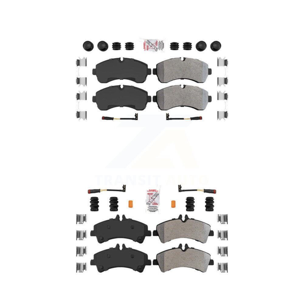 AmeriBRAKES - KNF-100249 - Front and Rear Disc Brake Pad Kits