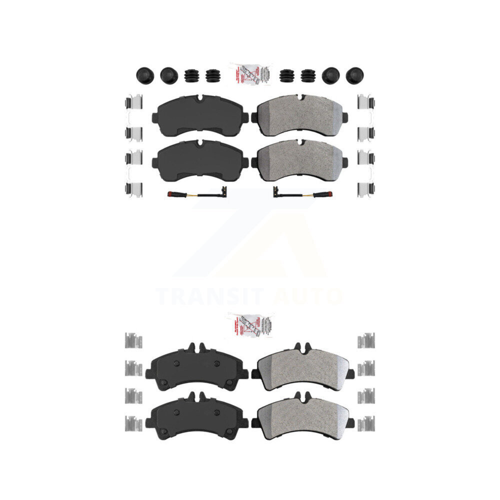 AmeriBRAKES - KNF-100250 - Front and Rear Disc Brake Pad Kits