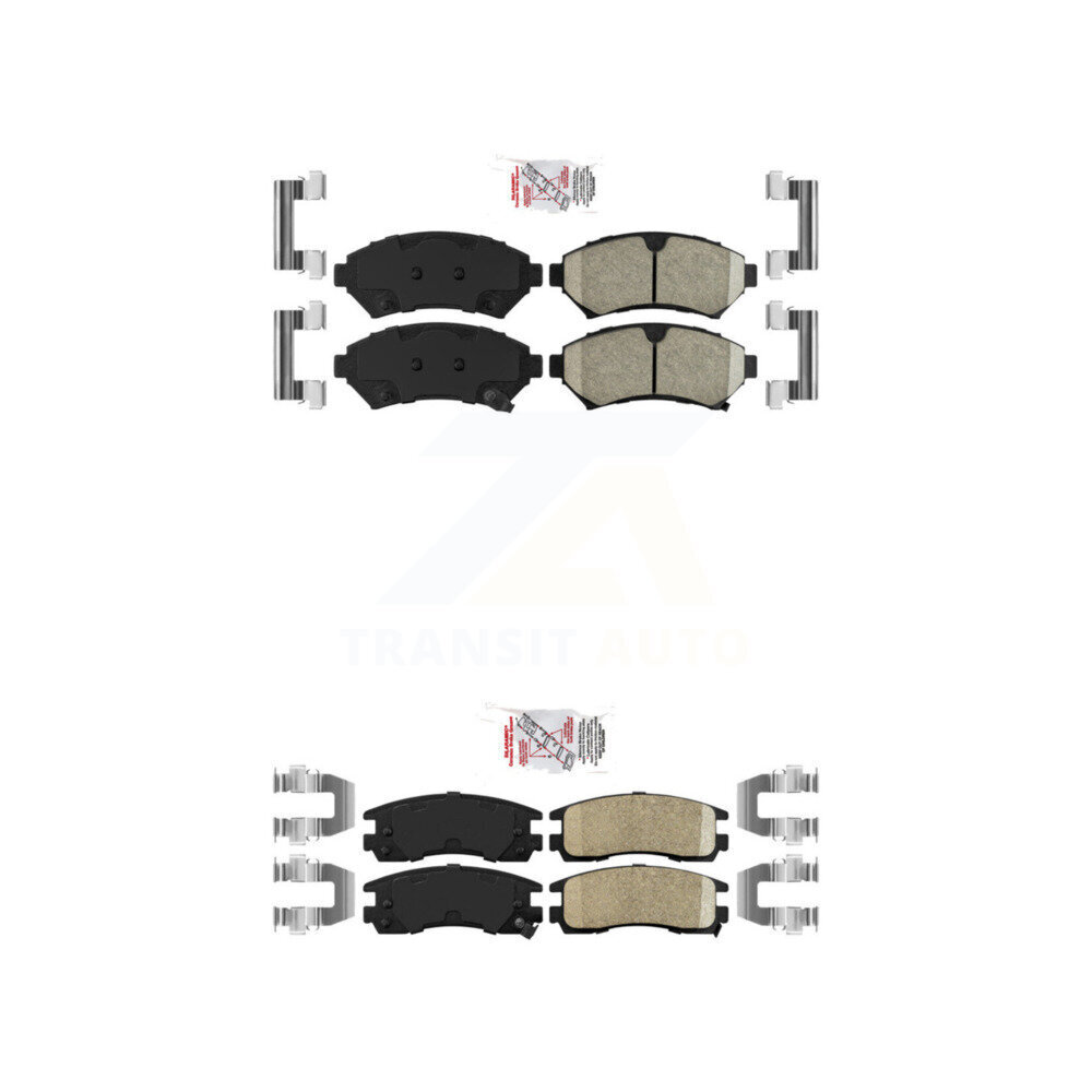 AmeriBRAKES - KNF-100251 - Front and Rear Disc Brake Pad Kits