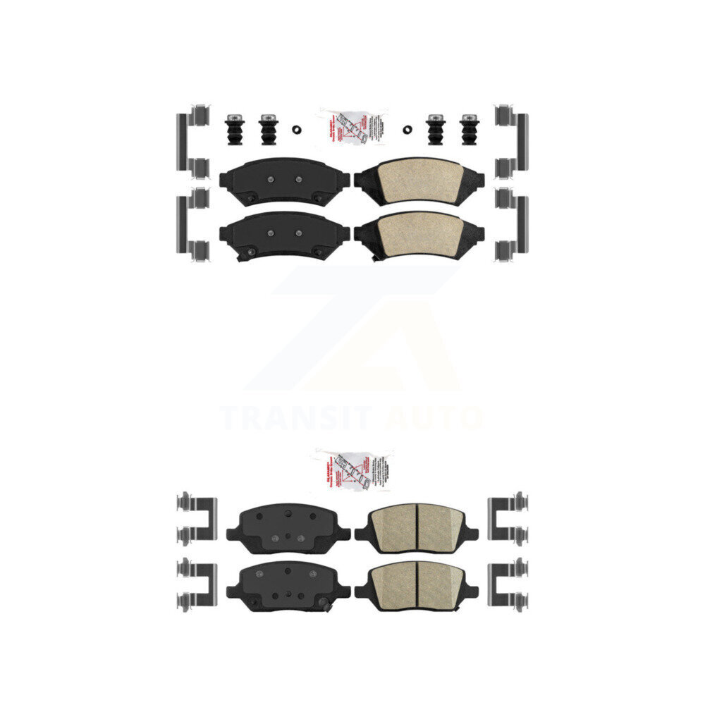 AmeriBRAKES - KNF-100256 - Front and Rear Disc Brake Pad Kits