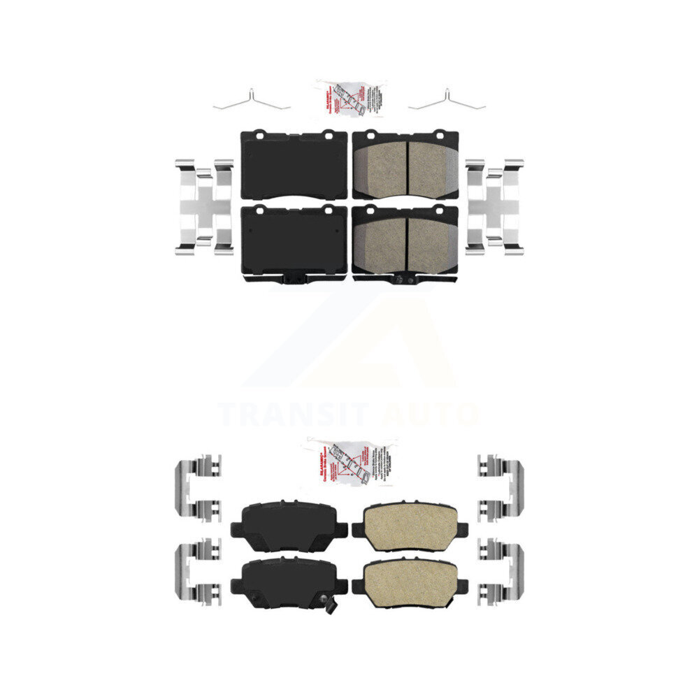 AmeriBRAKES - KNF-100264 - Front and Rear Disc Brake Pad Kits