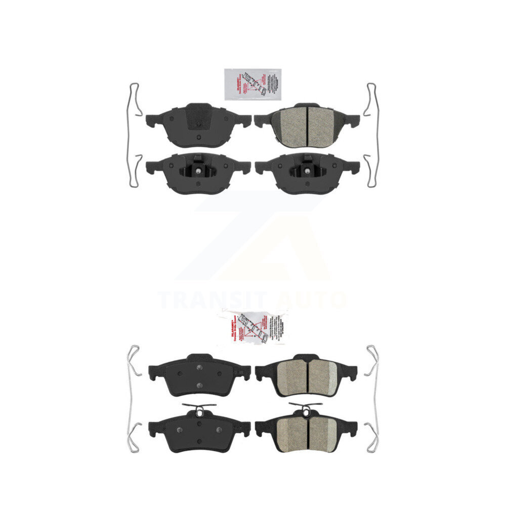 AmeriBRAKES - KNF-100265 - Front and Rear Disc Brake Pad Kits