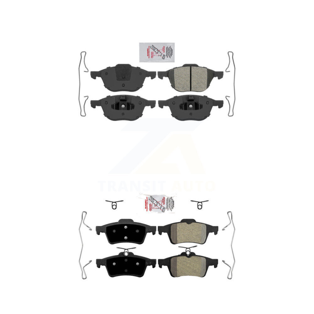 AmeriBRAKES - KNF-100267 - Front and Rear Disc Brake Pad Kits
