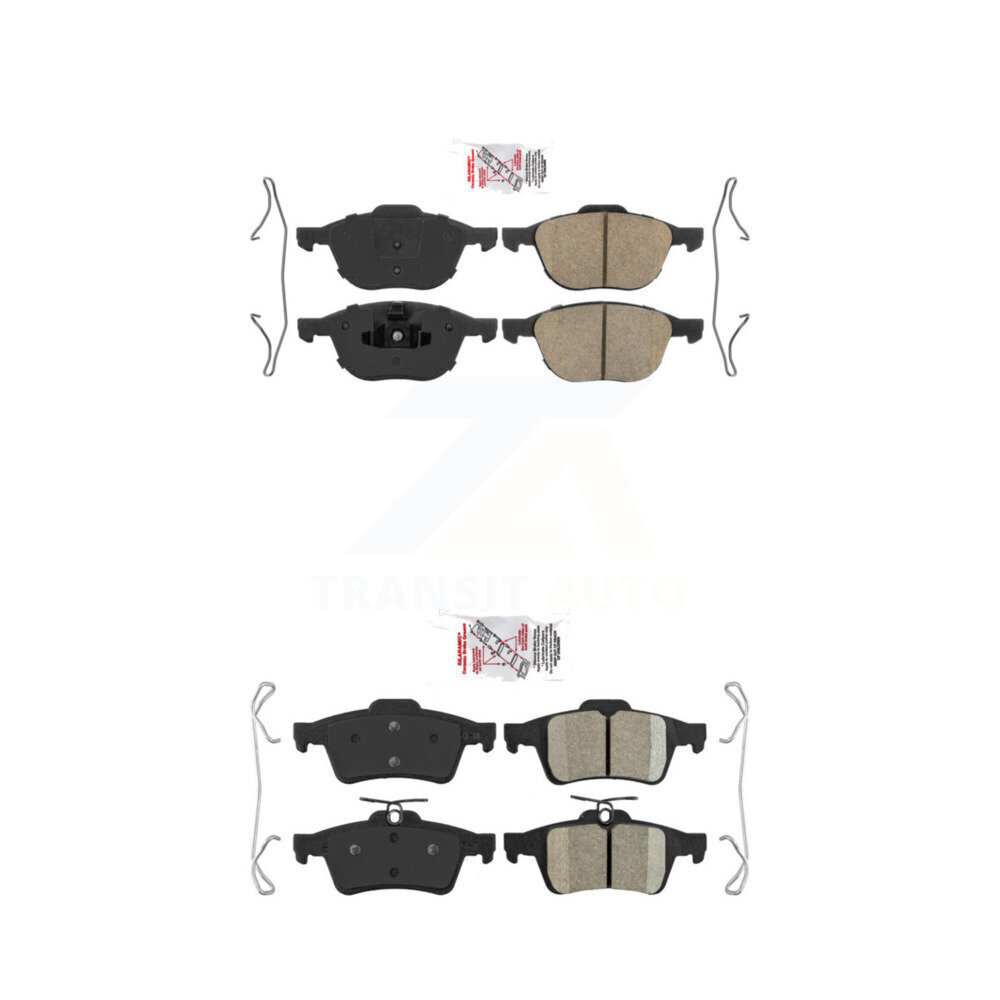 AmeriBRAKES - KNF-100268 - Front and Rear Disc Brake Pad Kits