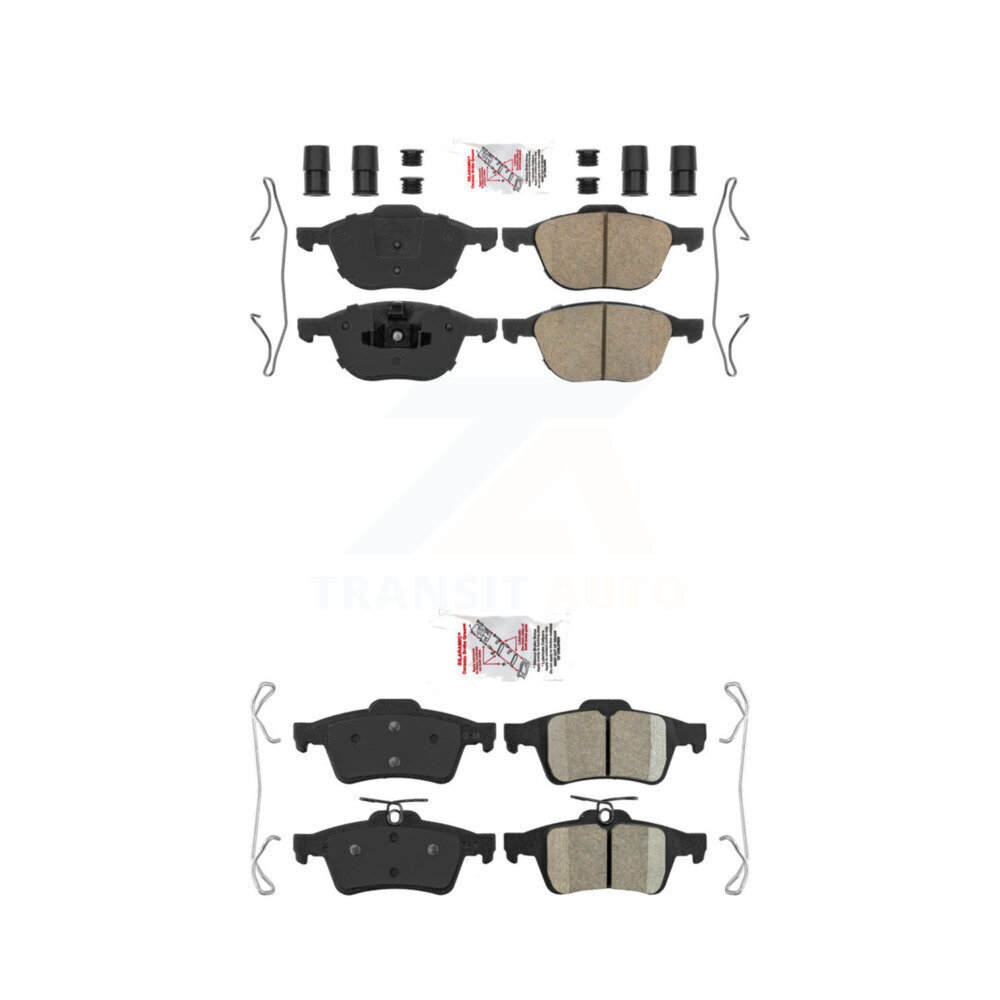 AmeriBRAKES - KNF-100271 - Front and Rear Disc Brake Pad Kits