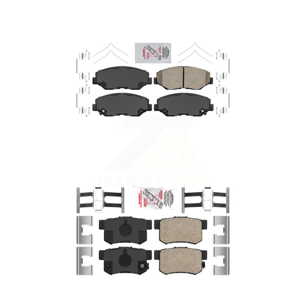 AmeriBRAKES - KNF-100295 - Front and Rear Disc Brake Pad Kits
