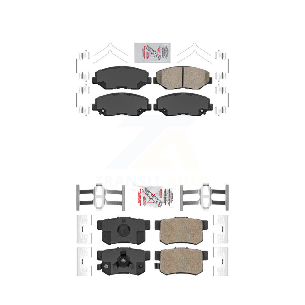 AmeriBRAKES - KNF-100312 - Front and Rear Disc Brake Pad Kits