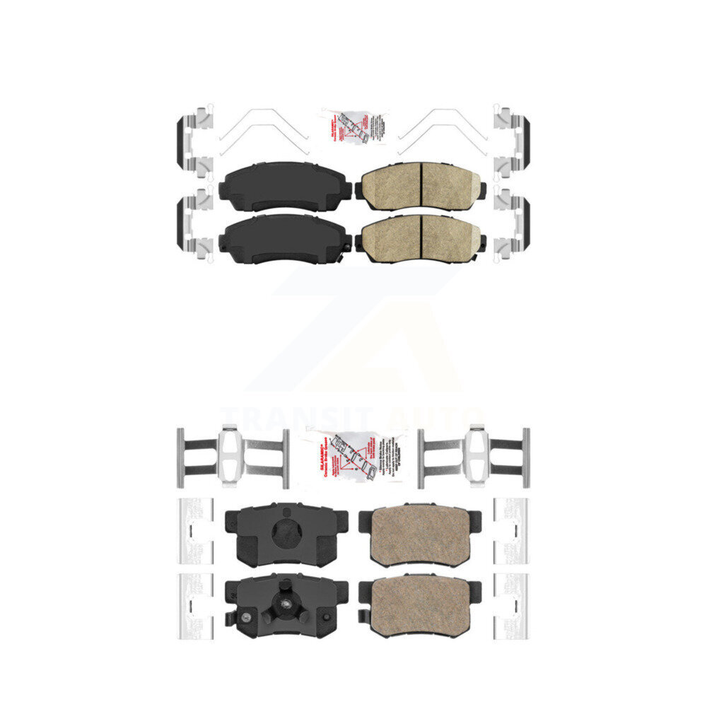 AmeriBRAKES - KNF-100318 - Front and Rear Disc Brake Pad Kits