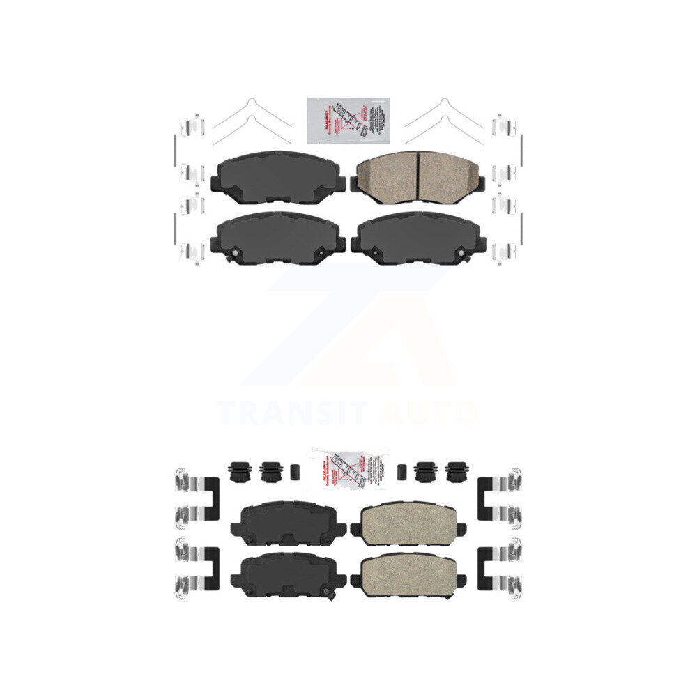 AmeriBRAKES - KNF-100320 - Front and Rear Disc Brake Pad Kits