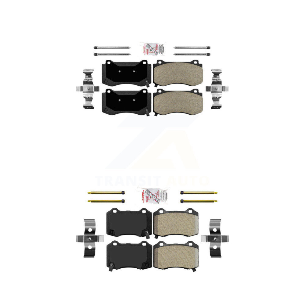 AmeriBRAKES - KNF-100327 - Front and Rear Disc Brake Pad Kits