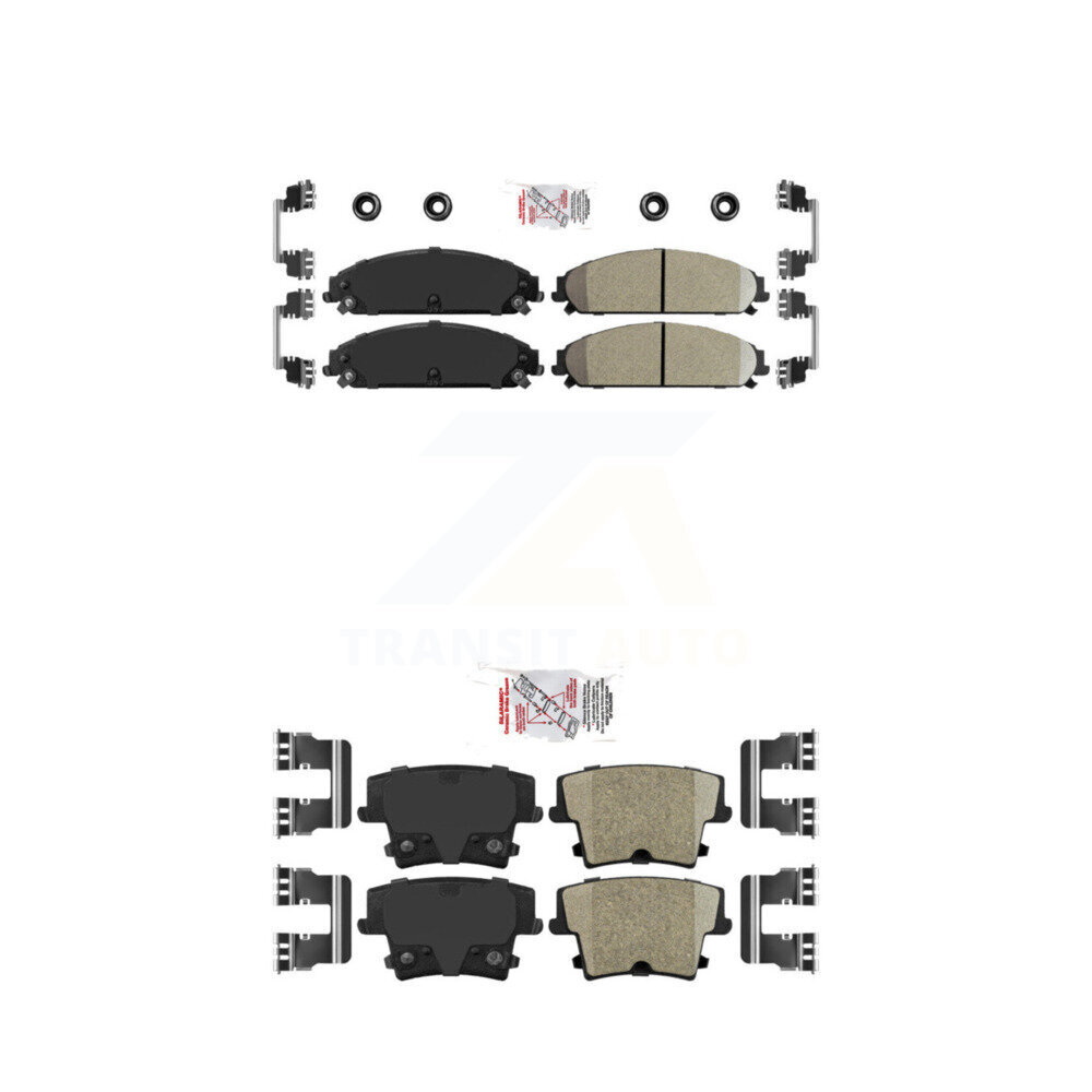 AmeriBRAKES - KNF-100329 - Front and Rear Disc Brake Pad Kits