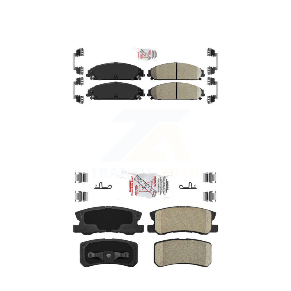 AmeriBRAKES - KNF-100332 - Front and Rear Disc Brake Pad Kits