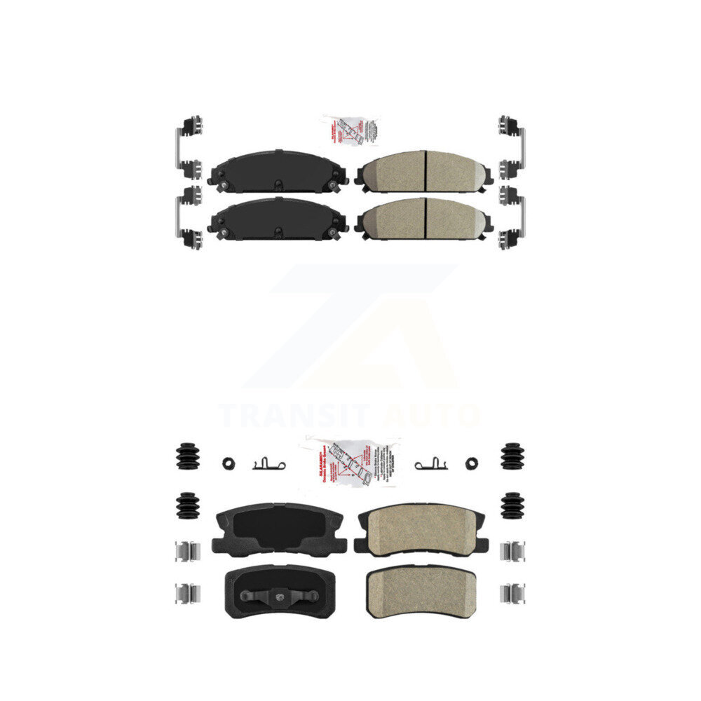 AmeriBRAKES - KNF-100335 - Front and Rear Disc Brake Pad Kits
