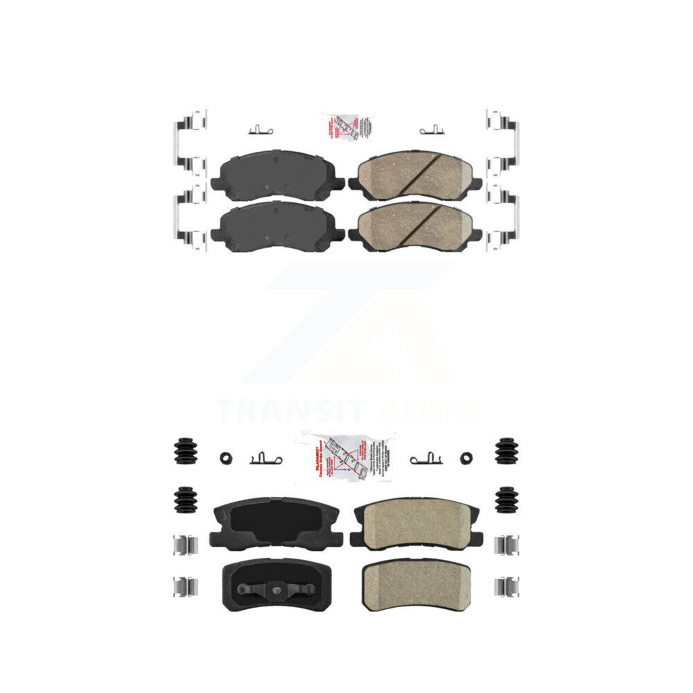 AmeriBRAKES - KNF-100339 - Front and Rear Disc Brake Pad Kits