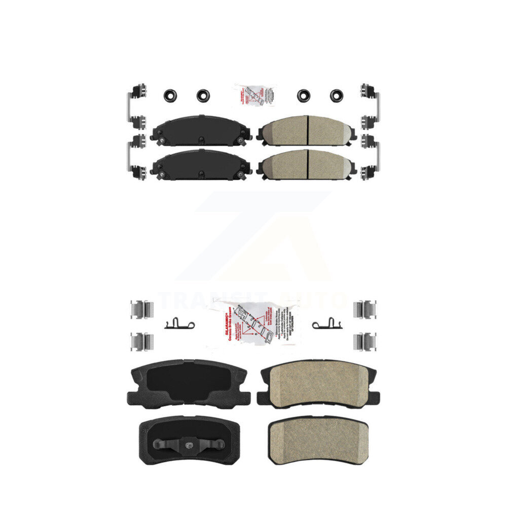 AmeriBRAKES - KNF-100344 - Front and Rear Disc Brake Pad Kits