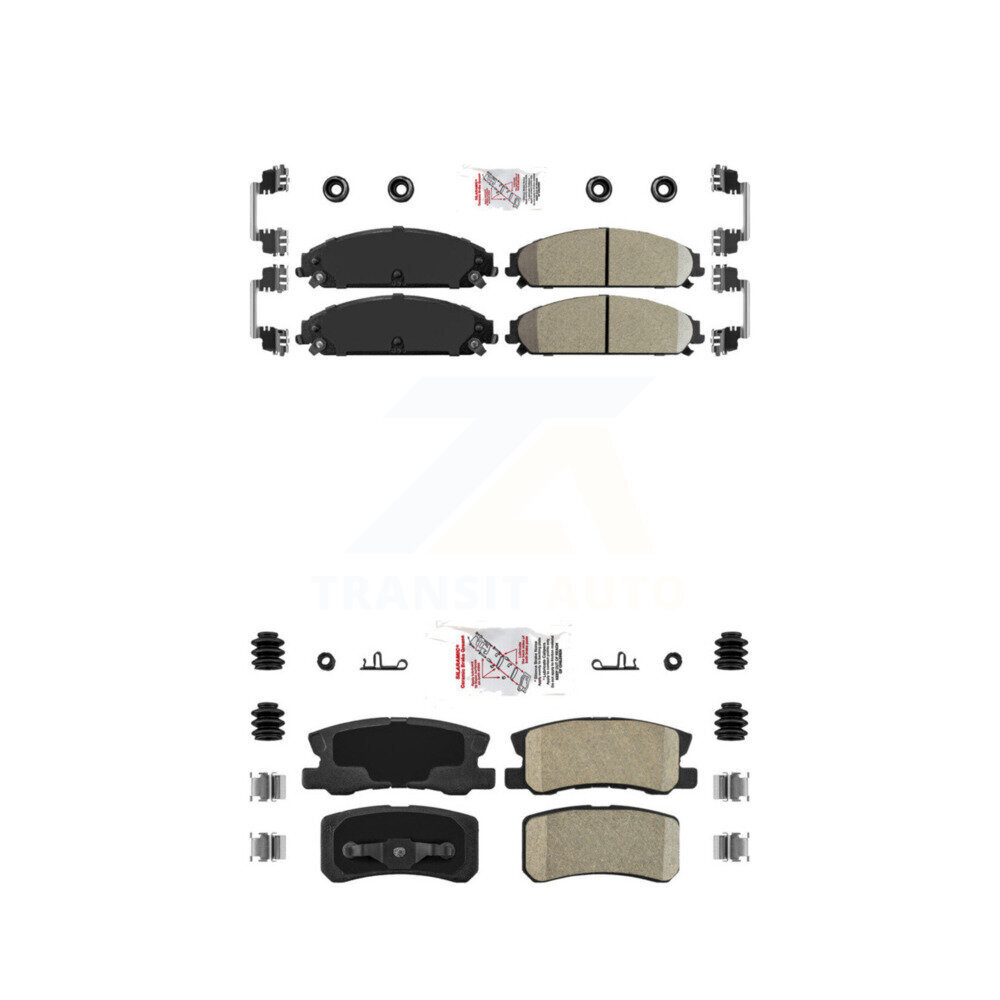 AmeriBRAKES - KNF-100347 - Front and Rear Disc Brake Pad Kits