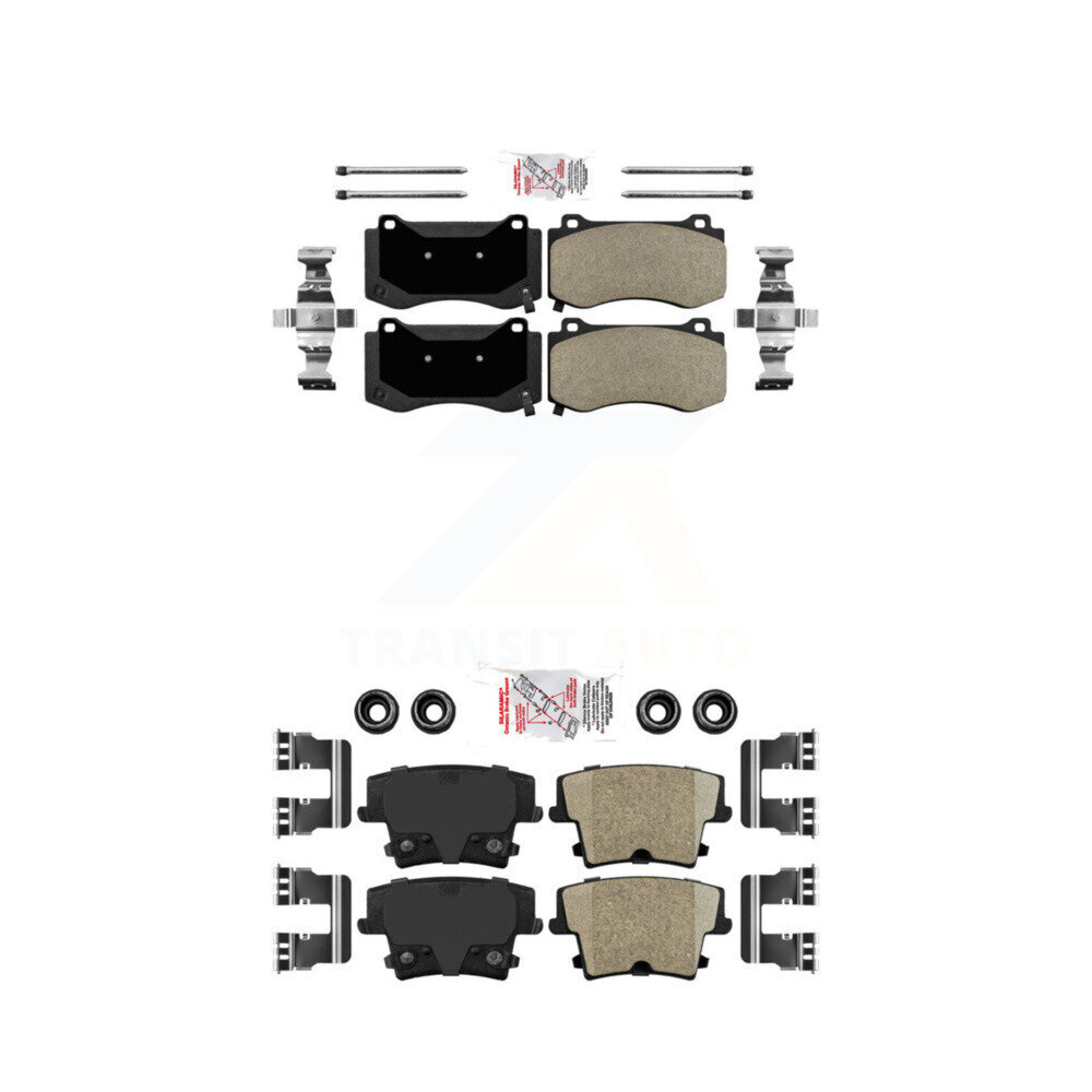 AmeriBRAKES KNF-100350 Disc Brake Pad for 2015 Dodge Charger - Front and Rear