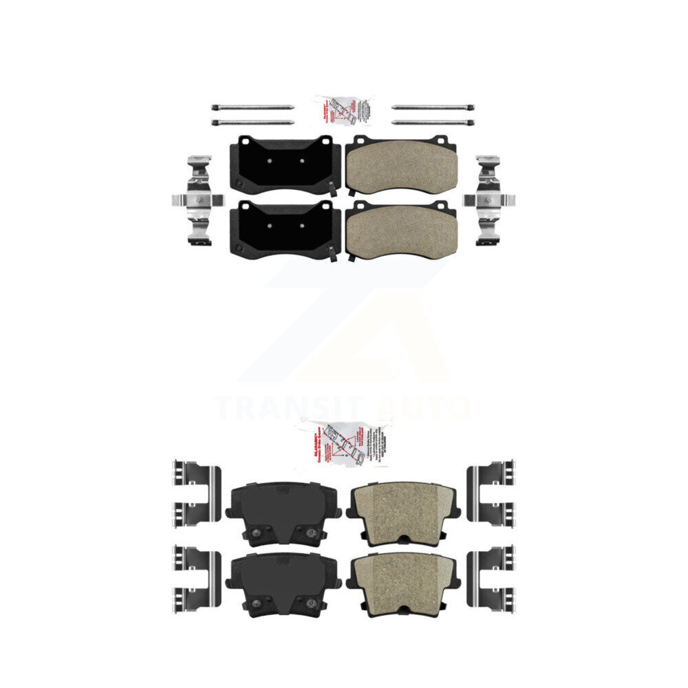 AmeriBRAKES - KNF-100351 - Front and Rear Disc Brake Pad Kits