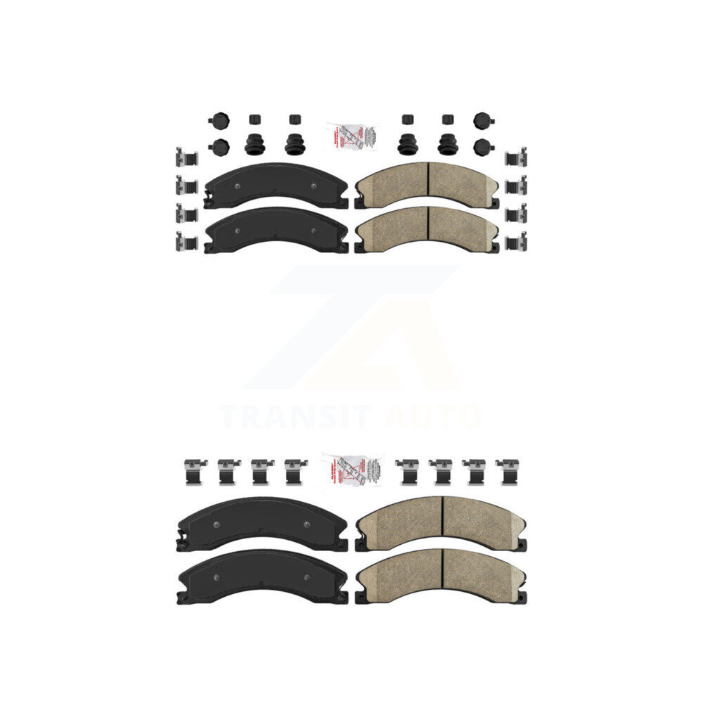 AmeriBRAKES - KNF-100370 - Front and Rear Disc Brake Pad Kits