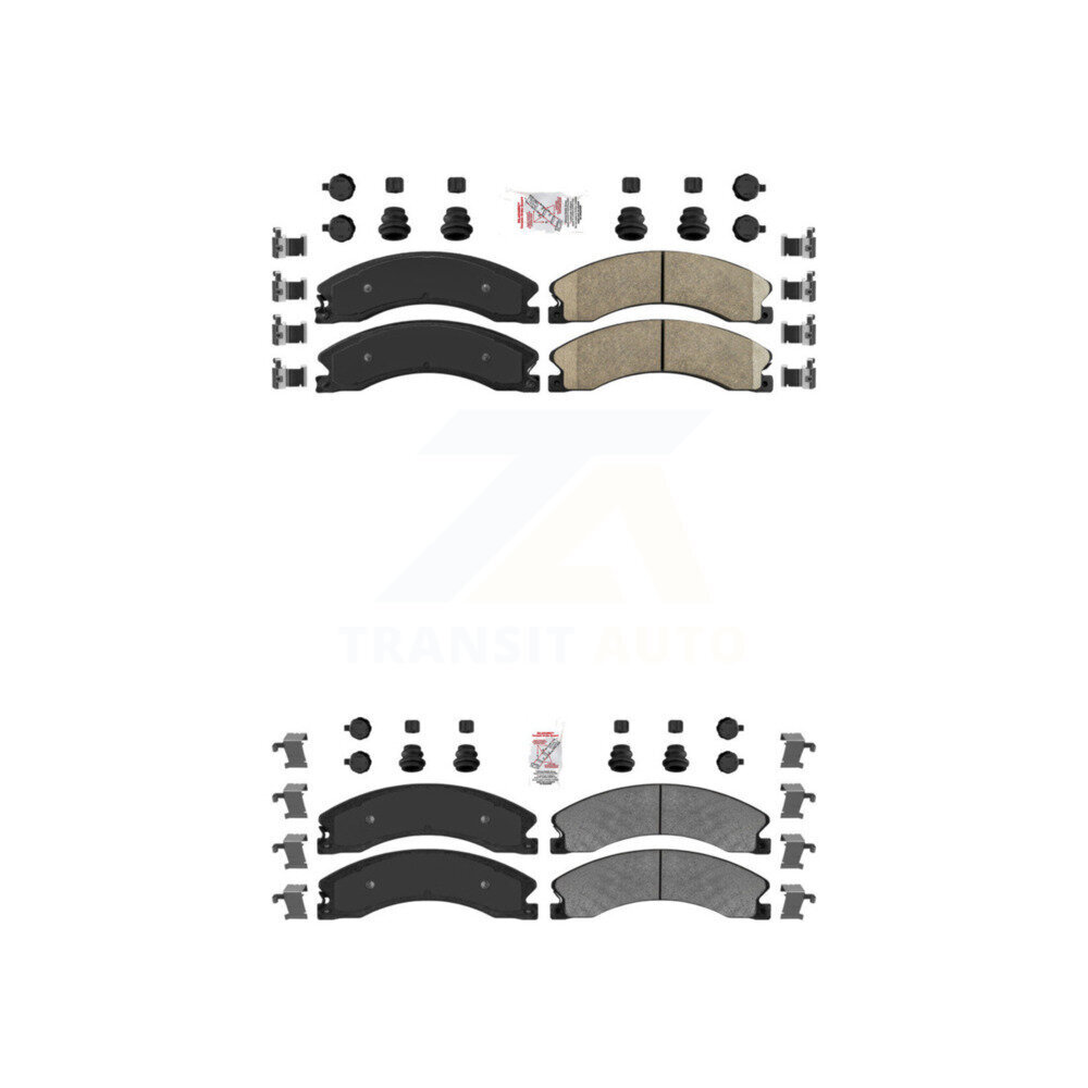 AmeriBRAKES - KNF-100371 - Front and Rear Disc Brake Pad Kits
