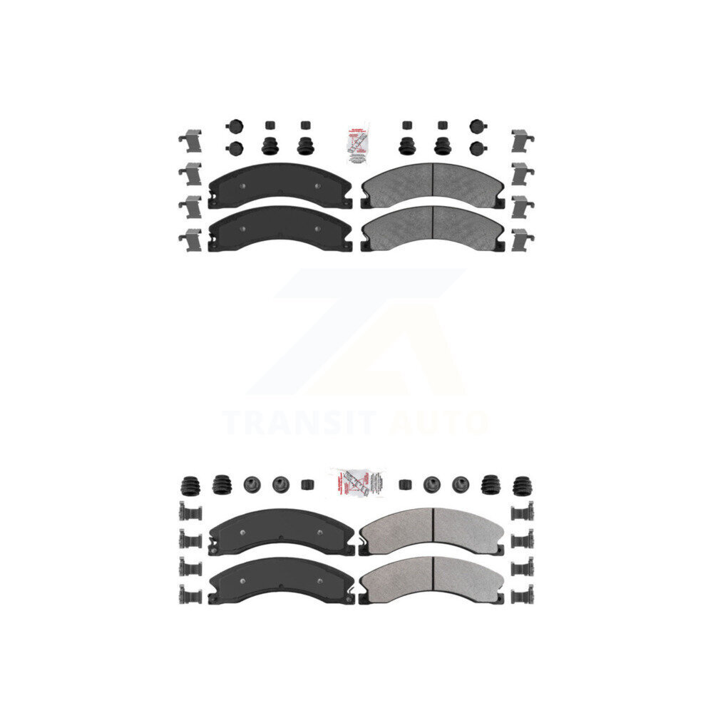 AmeriBRAKES - KNF-100374 - Front and Rear Disc Brake Pad Kits